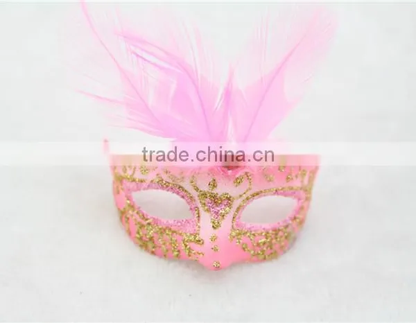 12pcs Venetian Masquerade Mask Luxury Pearl Feather Mini Masks for Party Decoration Novelty Gifts photo-3
