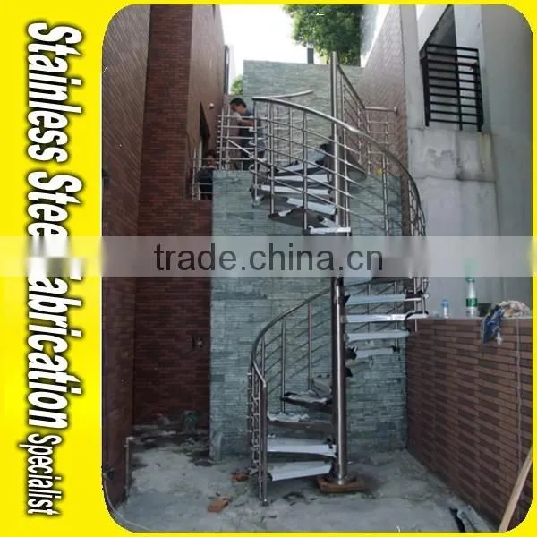 Aluminum Handrails Integral Sell Small Outdoor Spiral Staircase photo-2