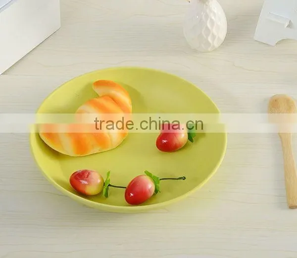 Anhui Green Bamboo Fiber Round Plate photo-4