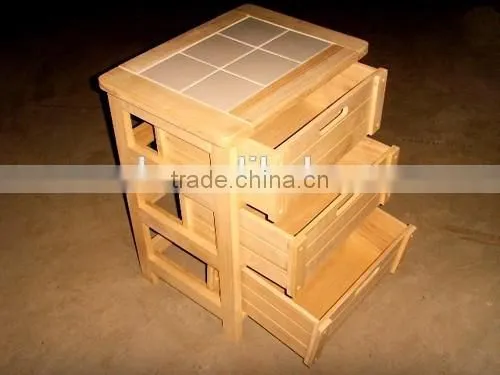 Solid Wood Cabinet for Bathroom photo-4