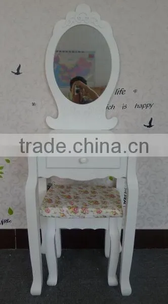 Bedroom Furniture Wholesale Wooden Mirrored Jewelry Cabinet