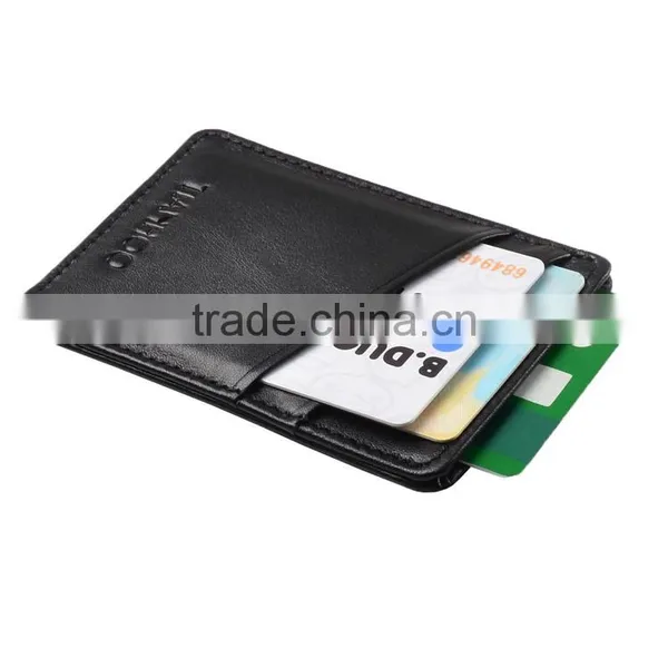 Slim Wallet Minimalist Leather Wallet RFID Blocking Card Holder photo-4