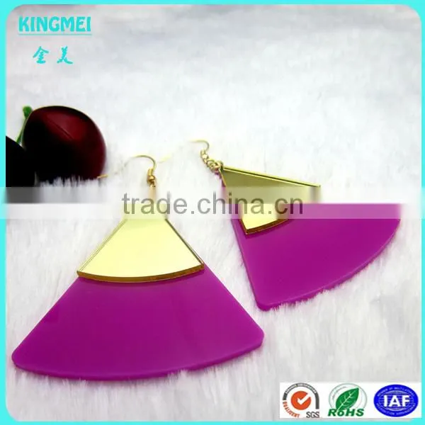 Modern Fashion Laser Cutting Mirror and Shining Acrylic Earring for Stage and Party photo-2