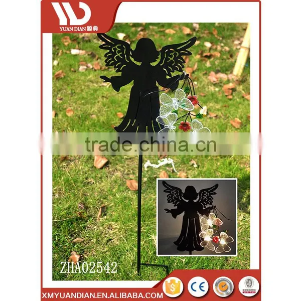 Black Shadow Fairy Silhouette Garden Stake Solar Light Garden photo-3