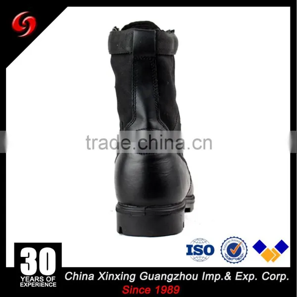 Genuine Leather Waterproof Polyester Oxford Combat Jungle Military Boots photo-3