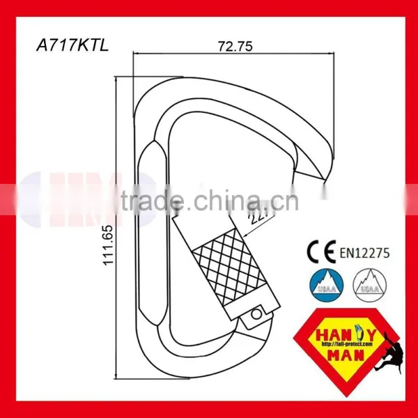 A302KTL Aluminum Medium Twist Lock Carabiner photo-4
