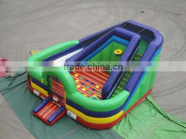 0.55mm PVC Tarpaulin OEM Available Inflatable Jumping Trampoline With Slide, Inflatable Double Lane Slide photo-2