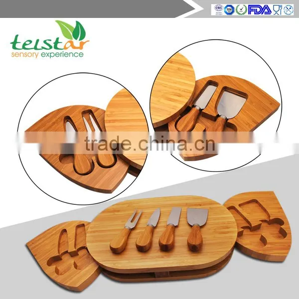 Factory Direct Sale 5 PCS Cheese Knife Chopping Block Cheese Board photo-3