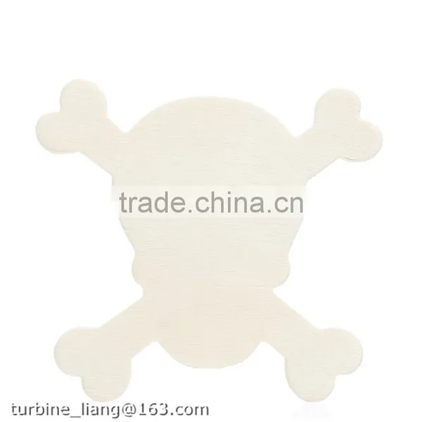 New Design Wood Skull Cut Decoration photo-2