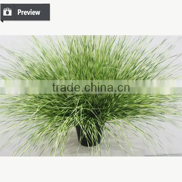 Artificial Potted Grass Synthetic Onion Grass in Pot Weed Grass Pots Plant photo-2