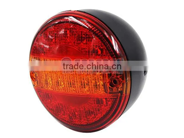 Led Trailer Light Hamburger 12/24v Round Led Truck Rear Stop Lamp photo-3