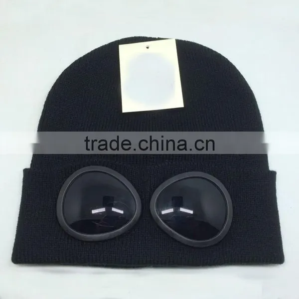 New Style 100% Acrylic Goggle Beanies Cheap Price photo-3