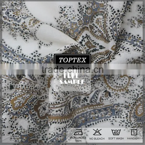 100%cotton Printed Voile Fabric photo-3