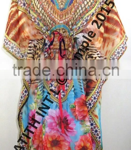 KNEE LENGTH DIGITAL PRINT KAFTAN photo-2