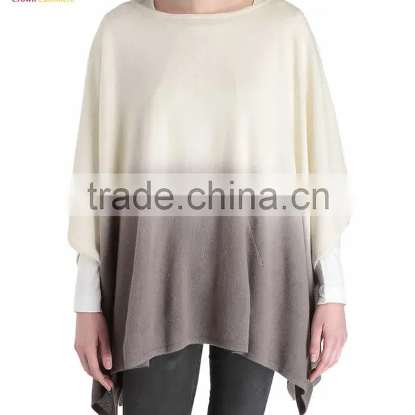 Print Knitting Pattern Lady Knitted Fashion Cashmere Poncho Shawl photo-2