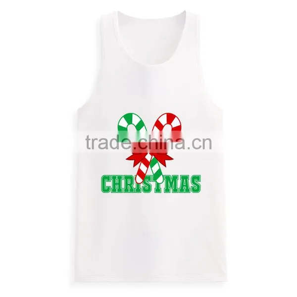 Latest Fashion Printing Design Custom Wholesale Mens 100 Cotton Tank Top photo-4