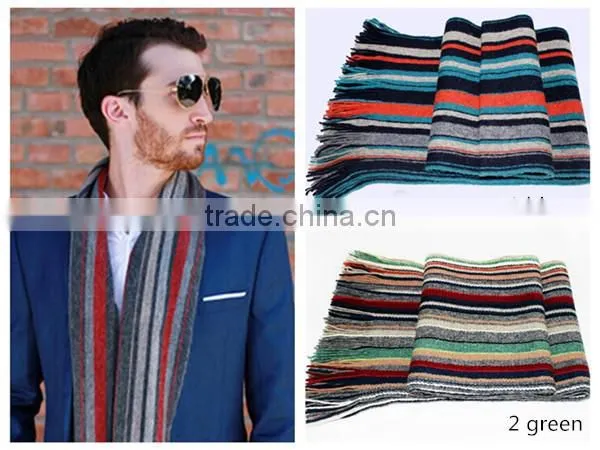 Latest New Design Fashion Simple Plaid Warm Thicken Men Scarf,knit Scarf,classic Scarf photo-2