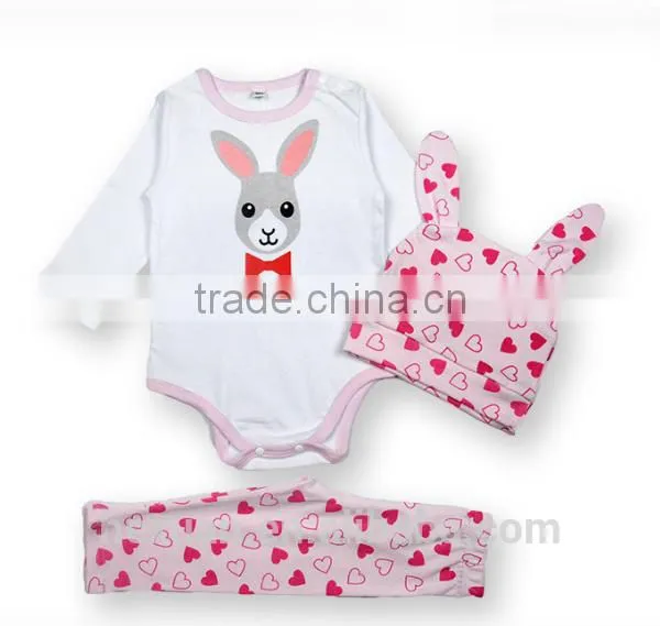 Anti-shrink Promotion Peruvian Animal Printed Wholesale Price Baby Boy Baby Long-sleeve Romper Set photo-2