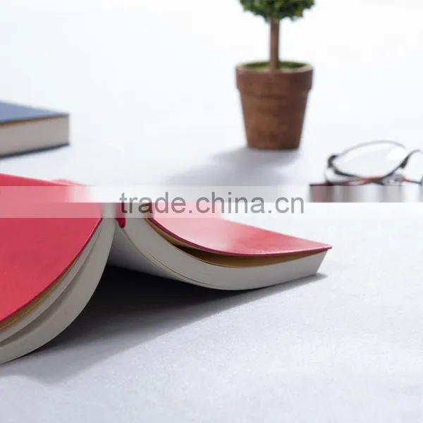 A5 PU Planner Embossed Logo Leather Daily Planner Softcover Notebook photo-3