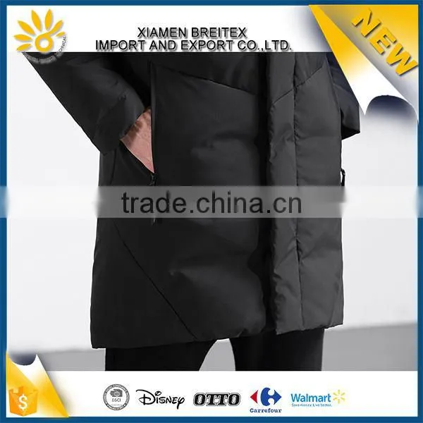 New Arrival Custom Warm Windproof Ligh Weight Long Down Jacket Men photo-2