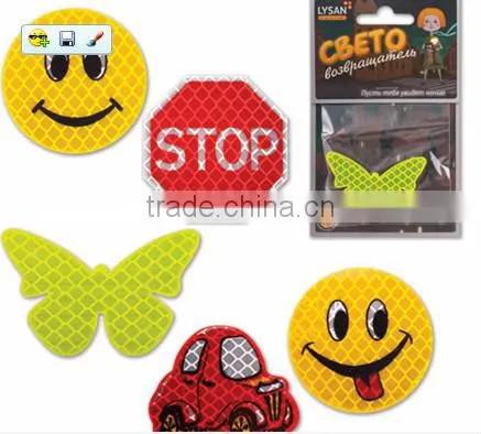 Cheap Gift Kids Cartoon Running Reflective Sticker photo-1