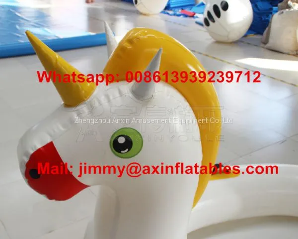 Popular 0.9MM PVC Swimming Pool Water FloatingToys,Inflatable Pool Water Floaties,Inflatable Unicorn Float For Sale photo-2