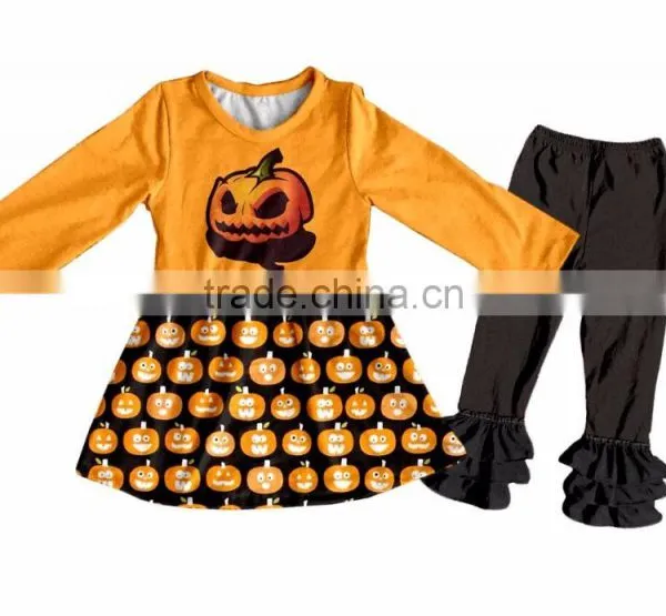 Children's Cotton Clothes Halloween Outfit Wholesale Remake Polka Dot Clothes Suit Sets Fall Children Clothing photo-2