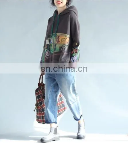 Fashion Hooded Sweater Winter Women Casual Short Sweatshirt Pullover Hoodies photo-4
