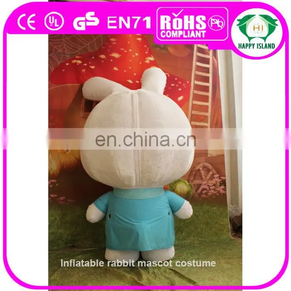 HI CE New Version Fat Rabbit Inflatable Mascot Costume photo-3