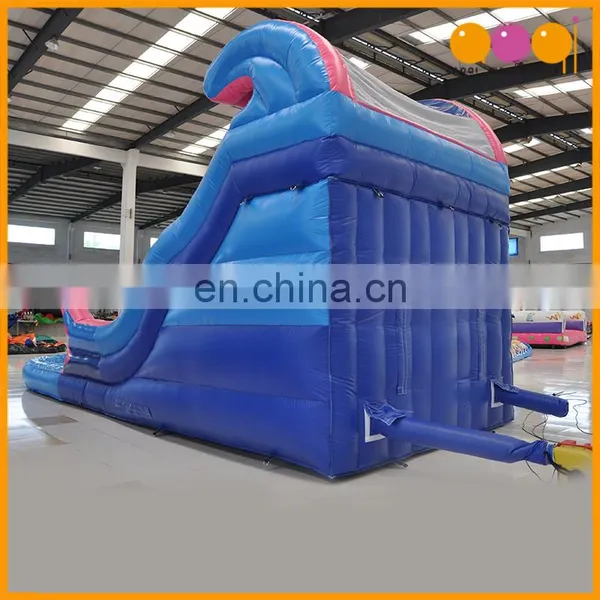 Cheap Price Outdoor Water Park Pink Water Slide With Pool photo-4