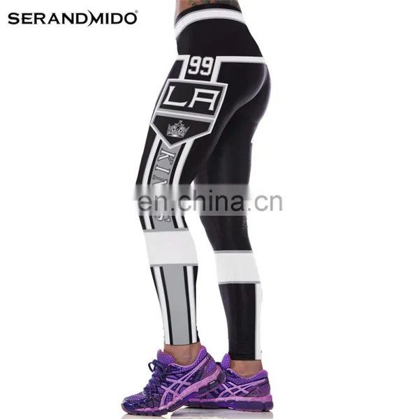 Women Sport Fitness Yoga Leggings With Printing photo-4