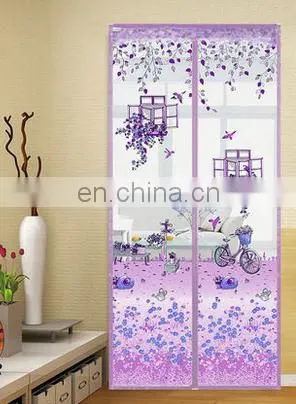 Hot-Sales of 2 Pcs Long Soft Magnetic Screen Door Curtains For Living Room photo-3