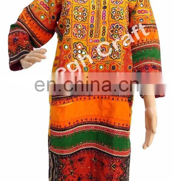 Afghan Kuchi Ethnic Dress- Vintage Kuchi Afghan Dress -Banjara Tribal Belly Dancing Costume Tunic Top photo-2