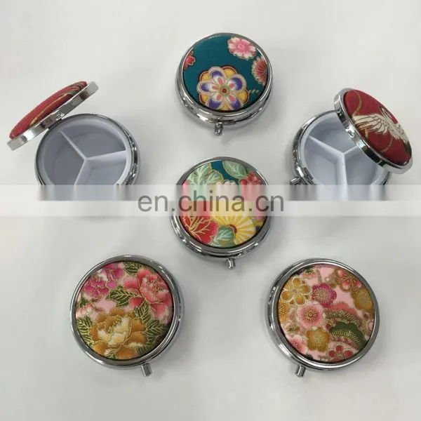 Customized Collection Box,Pill Casewith Fabric With Embroidery Logo photo-2