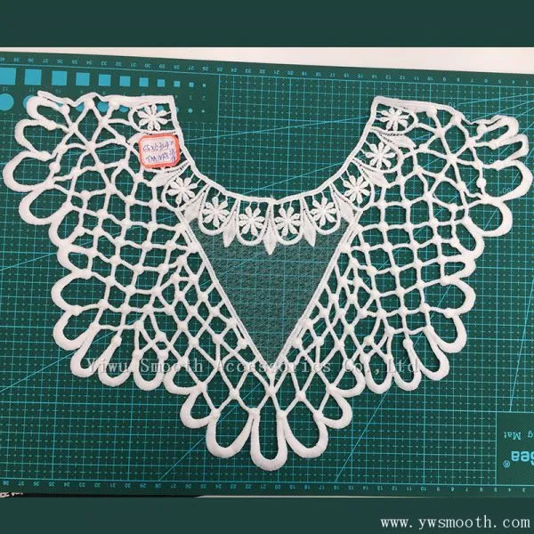 Cotton Crochet Necklace Embroidery Lace Collar Fabric Textile Clothes photo-4
