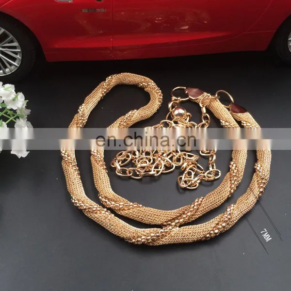 Cheap Good Quality Diamond Charm Lady's Metal Waist Chain Women Waist Chain Belt For Lady Dress Fashion Belt Women Chain photo-6