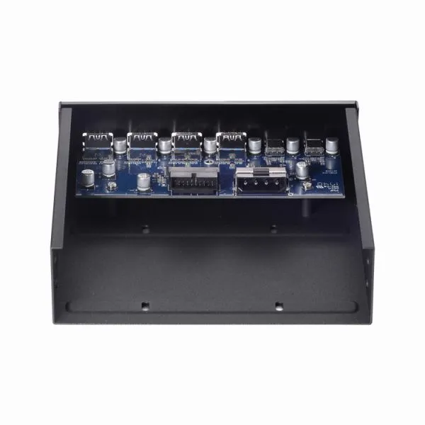 Unestech Computer Front Panel Optical Drives 4 Ports USB 3.0 + 2 Ports Type-C Internal Expansion Bracket Mount HUB Bay photo-5