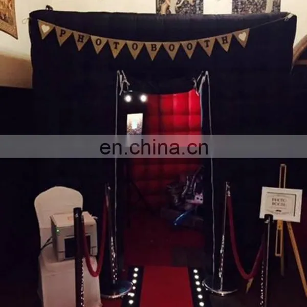 Hot Sale Wedding Party Selfie Props Blow Up Enclosure Black Cube Tent LED Lighted Inflatable Photo Booth photo-6