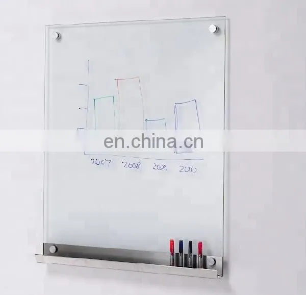Best Price DIY Magnetic Writing Glass Board With Legs for Office photo-4