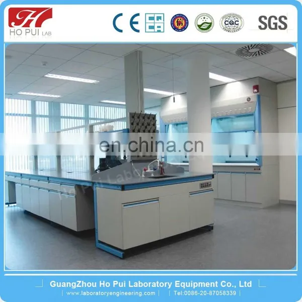 Epoxy Resin Worktop Lab Bench With Reagent Shelf Chemical Resistant Lab Table Lab Furniture photo-4