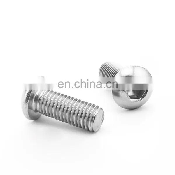 ISO7380 m4 M6 M8 M10 M12 Stainless Steel Button Head Hexagon Socket Head Machine Screw With Round Head photo-4