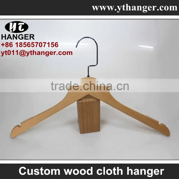 IMY-531 Natural Cheap Wooden Hotel Hangers for Clothes photo-2