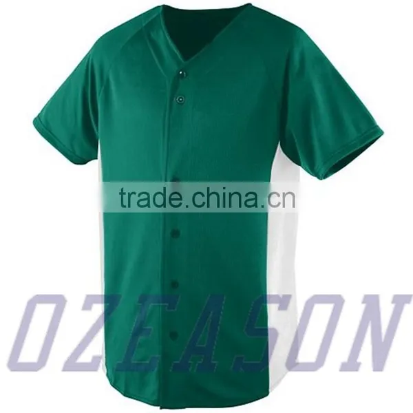 China Cheap Blank Baseball Jerseys,Fashion Plain Baseball Shirts photo-3