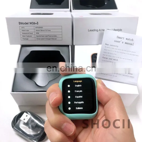 W26 +racker Smart Watches Subwoofer Women Men Smart Watch Android Bt Compatible Smartwatch Phone Fitness T photo-2