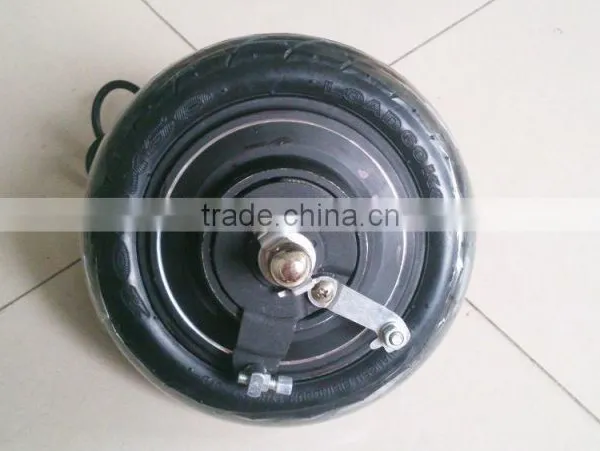 6 Inch 48V Brushless Gearless Electric Wheel Hub Motor With Braking Device for Scooter photo-3