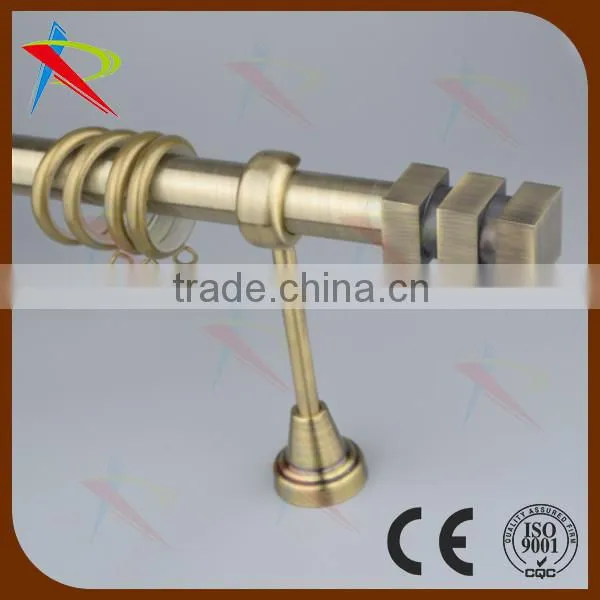 Antique Brass Curtain Rod Ends Finials European Style photo-2