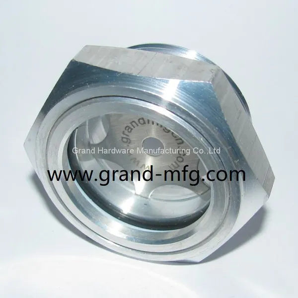 BSP G11/4 Compressor Speed Reducers Aluminum Liquid Oil Level Sight Glass Manufacturer photo-5