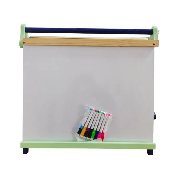 Wooden Magnetic Chalkboard Whiteboard Kids Tabletop Play Easel With Blackboard Chalkboard Drawing Board Children's Wooden Easel photo-2