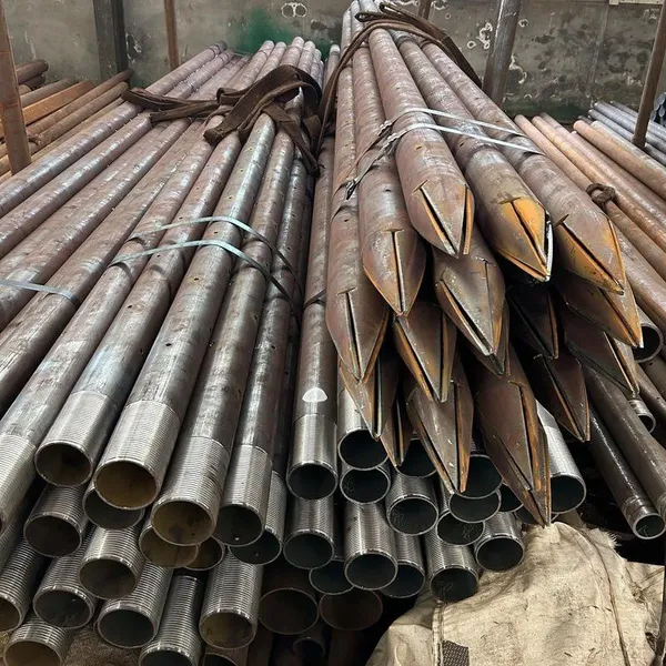 Small Conduit Steel Pipe Grouting for Tunnel Advanced Support Perforated Grouting Steel Pipe for Tunnel Forepoling photo-4