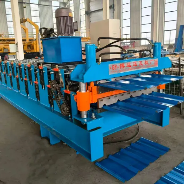 TR4-TR5 Double-layer Tile Press Trapezoidal Tile Roof Panel Forming Machine photo-3